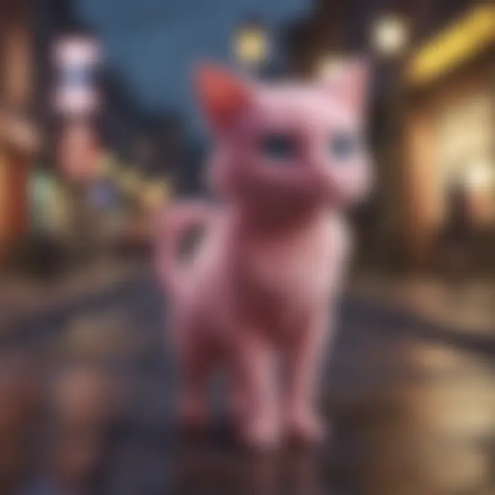 An intriguing display of Mew in the Pokémon universe