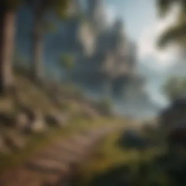 Stunning Game Environment A captivating landscape from an adventure game
