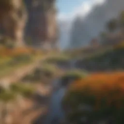 A vast landscape of Albion Online showcasing diverse terrains