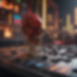 Intuitive interface of a music tapping game showcasing vibrant graphics