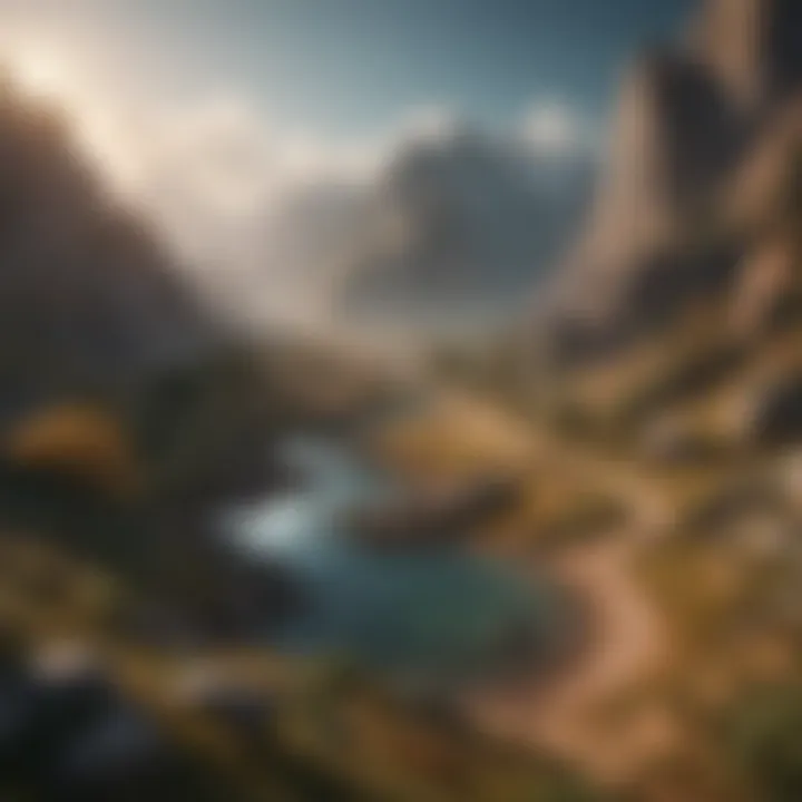 A visually stunning landscape from a popular RTS mobile game