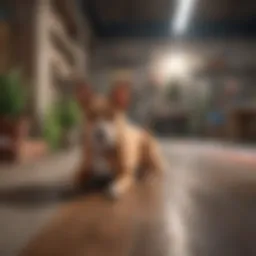 A vibrant digital landscape showcasing diverse pet simulation environments