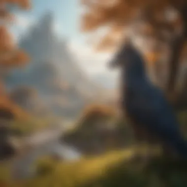 Enigmatic Creatures and Landscapes in Anime-Style Gaming Mystical creatures and fantastical landscapes in anime-style gaming