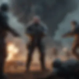 Dynamic battle scene showcasing strategic gameplay