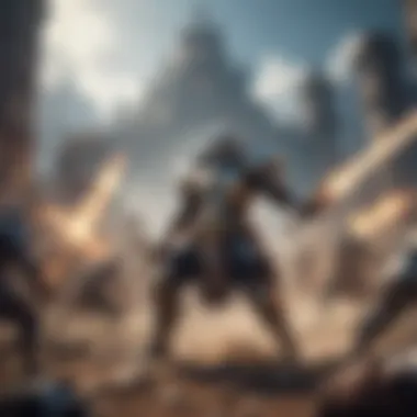 Immersing in the Epic Battle Scene Artwork Epic Battle Scene Artwork
