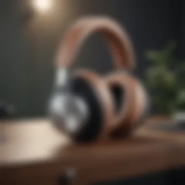 Elegant Design of Beoplay Portal Sleek design of Beoplay Portal headphones showcasing luxury materials