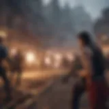 A thrilling multiplayer battle scene from a no pay-to-win mobile game