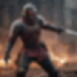 Epic battle scene from Blood and Glory featuring intense combat