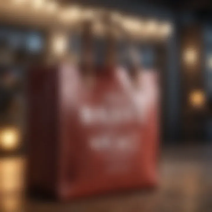 Fashionable Shopping Bag with Brave New Look Logo