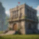 Abstract representation of Clash of Clans base building strategies