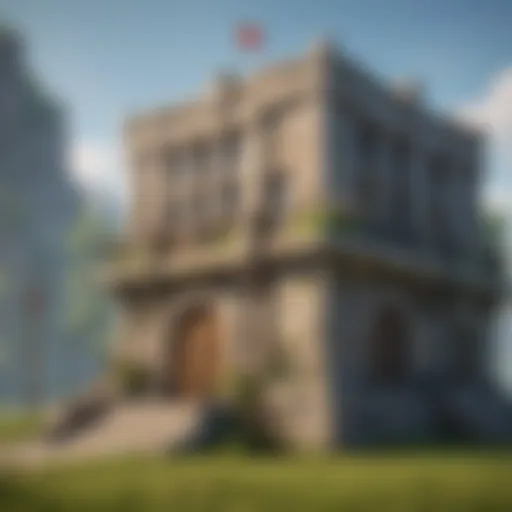 Abstract representation of Clash of Clans base building strategies