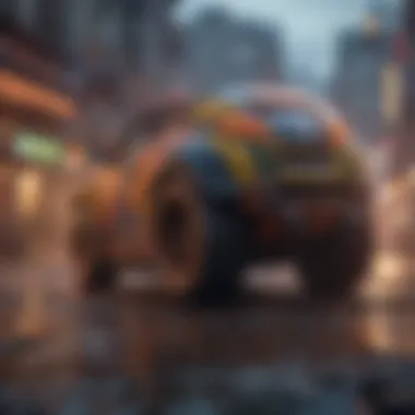 Vibrant Aesthetics of Top Titles Colorful graphics of a popular action title