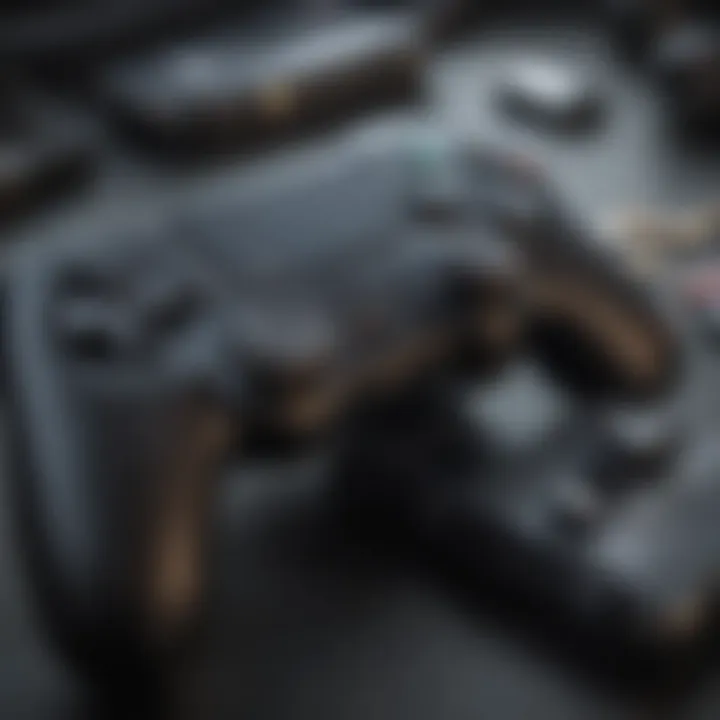 A detailed view of various hardware options for mobile gaming, including controllers and accessories.