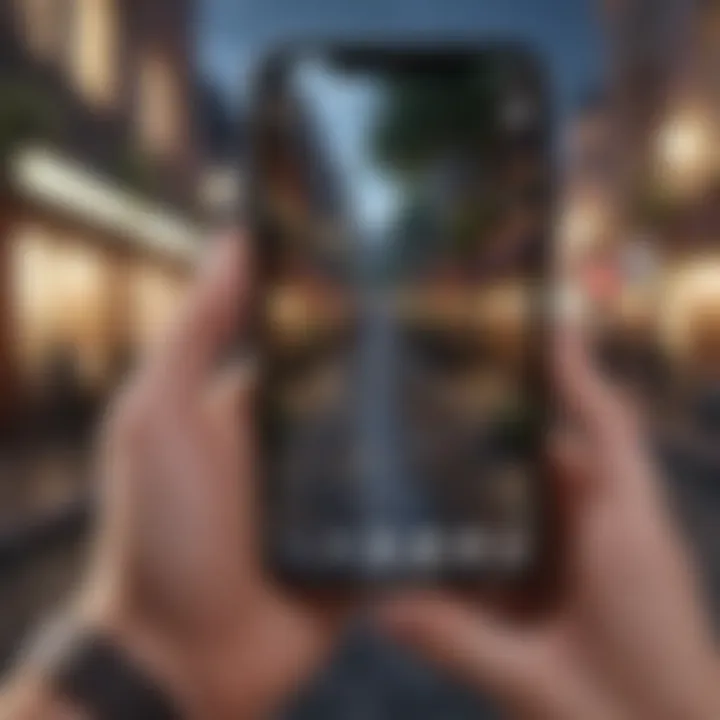 An immersive gameplay experience on a mobile device, illustrating dynamic interactions and performance.