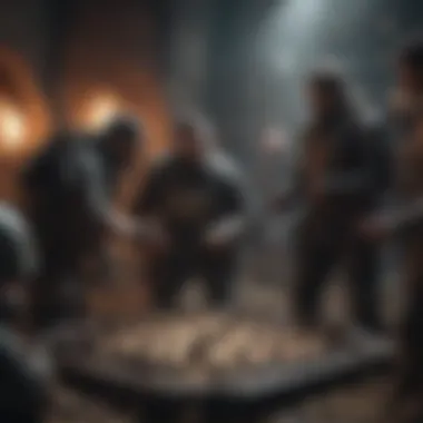 Players engaging in a cooperative fortress defense game