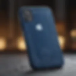 Blueprint of iPhone design showcasing intricate details