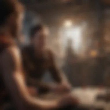 Engaging Player Interactions in Gameplay Dynamic gameplay showing player interactions in an IO game.
