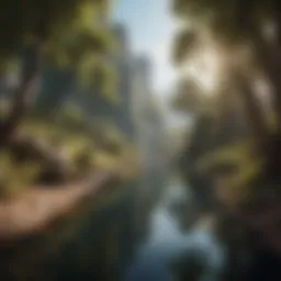 A captivating scene from an adventure game showcasing immersive landscapes.