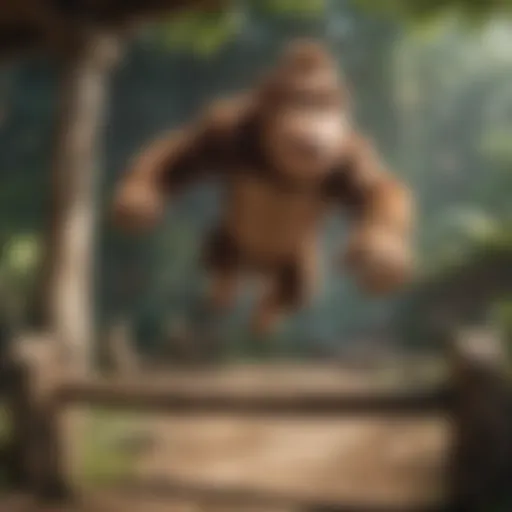 Donkey Kong Jumping Over Obstacles