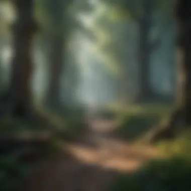 Immerse in Magical Realms Enchanted Forest Setting in RPG Game