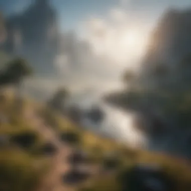 Ethereal Landscape Adventure Ethereal landscape in a fantasy iOS graphic game