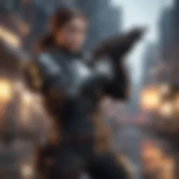 Diverse action game characters showcasing unique skills