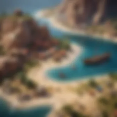 Strategic Elements of Adventure Bay Gameplay A strategy map illustrating gameplay elements.