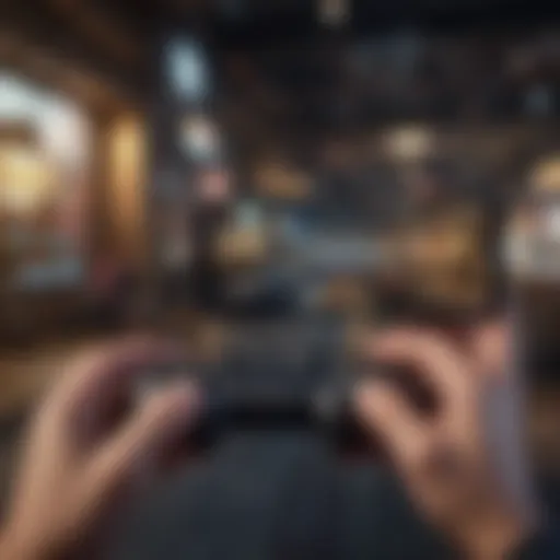 Diverse gaming genres showcased on mobile devices