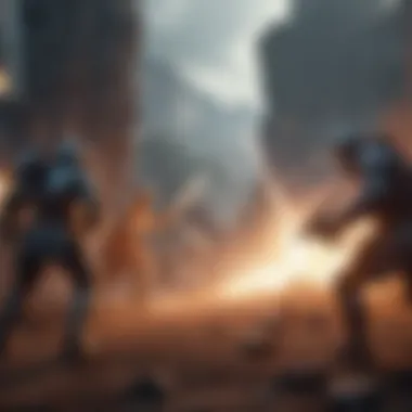 Epic Clash of Strategies Strategic Mobile PvP Game Battle Scene