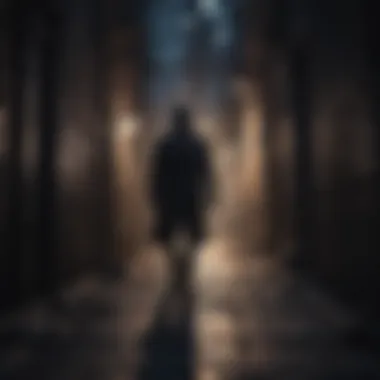 Shadowy Figure in Dark Alley