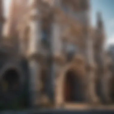 Architectural Wonders A captivating scene showcasing intricate architecture in a game