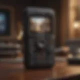 A vintage mobile phone showcasing classic games on its screen