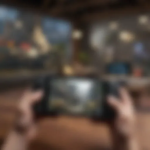 Immersive gaming experience on mobile device