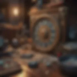 A complex hidden object scene filled with intricate details and objects to find