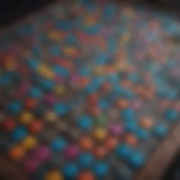 A vibrant puzzle game interface showcasing colorful tiles and engaging gameplay.