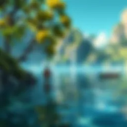 A serene fishing location in Fishing Planet showcasing vibrant waters and lush surroundings