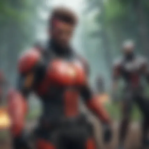 Vibrant gameplay scene from an alternative battle royale game