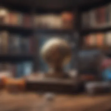 Virtual Game Library Illustration depicting a virtual library of free game titles on app stores