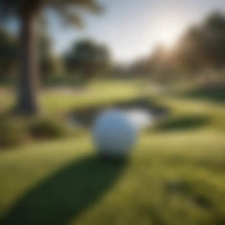 A tranquil golf course setting