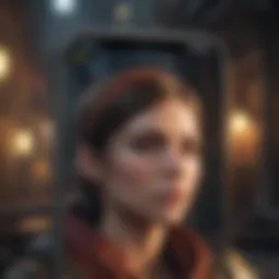 Screenshot of an immersive RPG game on iPhone showcasing stunning graphics