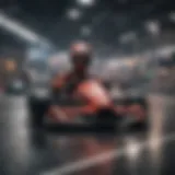 Dynamic kart racing on futuristic track