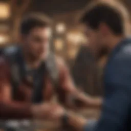 Players engaging in a chat during a mobile game session