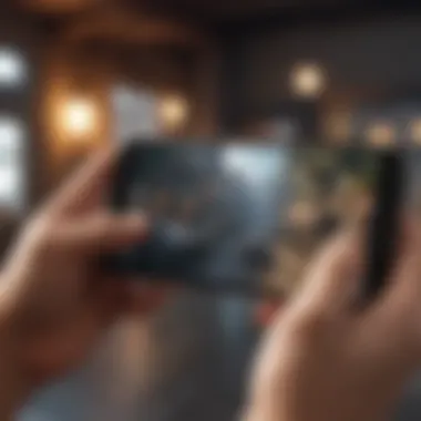 A smartphone screen showcasing an exciting moment from an offline game.