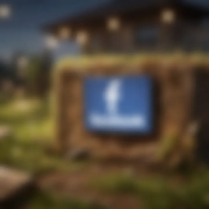 Facebook logo integration with Hay Day