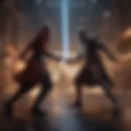 Iconic Star Wars hero showcasing lightsaber combat