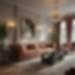 Elegant Living Room with Designer Furniture