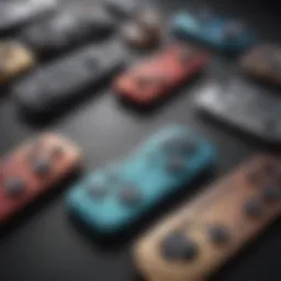 An elegant collection of iOS phone controllers showcasing various designs and colors