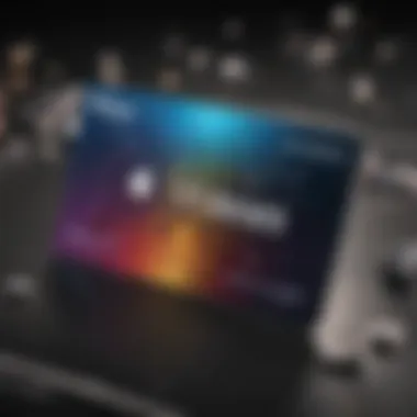 Redeeming Process Abstract visualization of redeeming an iTunes gift card code