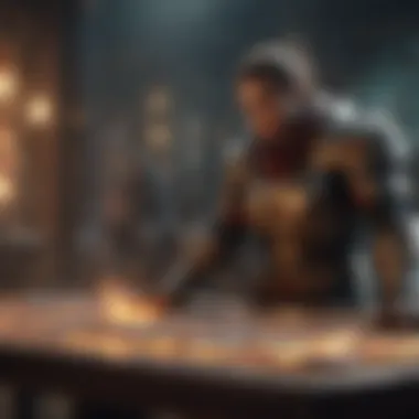 Dynamic Gameplay in Magic Arena Dynamic gameplay scene showcasing card battles in Magic Arena