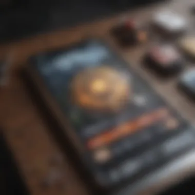 User Interface in Magic Arena Close-up of user interface highlighting card collection features